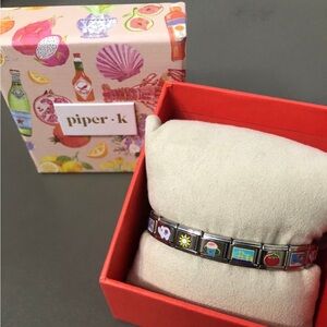 Piper K 90s Y2K style Italian Charm Bracelet NWT